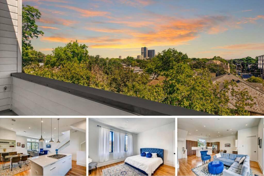 4 Story Home Mins To Downtown Houston With City Views Экстерьер фото